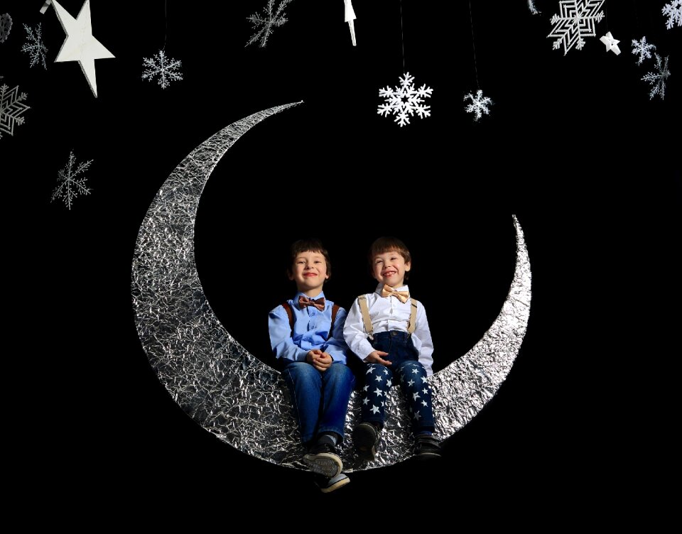 Sky black background kids