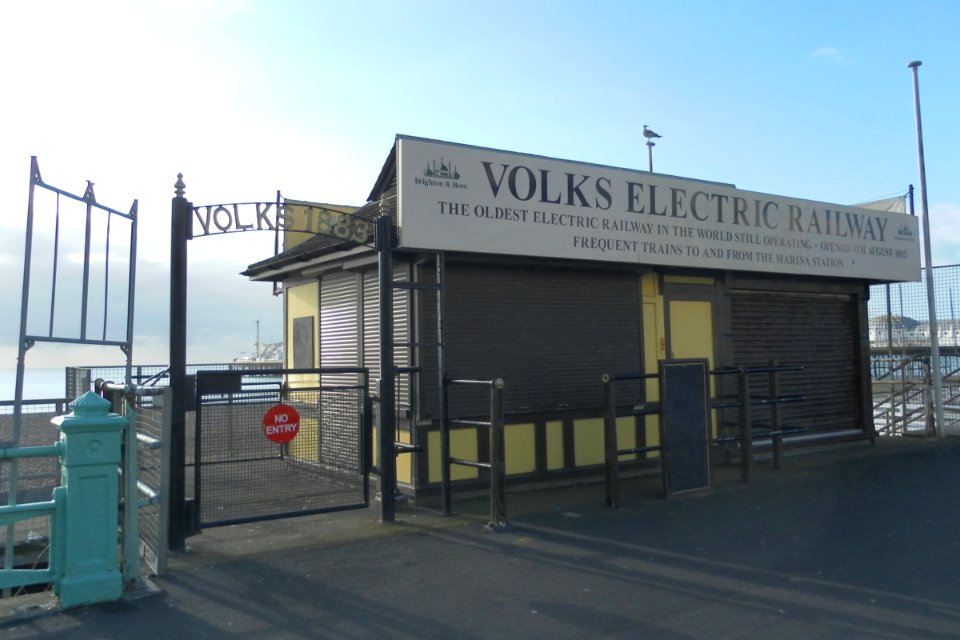 Volk's Electric Railway, Brighton (January 2012) (Aquarium Station)