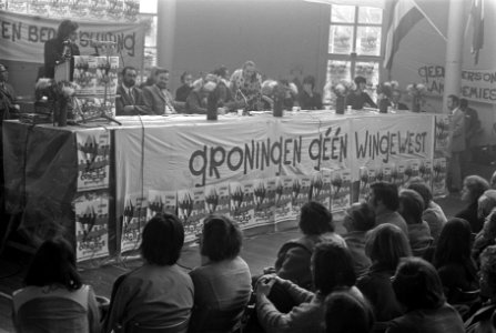 Volkscongres in Korenbeurs te Groningen, spandoeken etc., Bestanddeelnr 925-5286