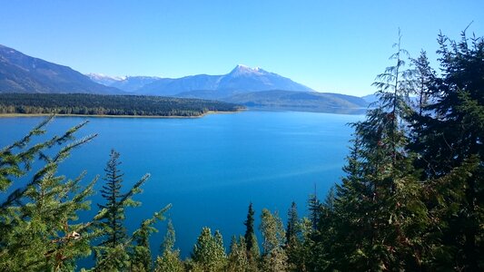 Lake sky scenic photo