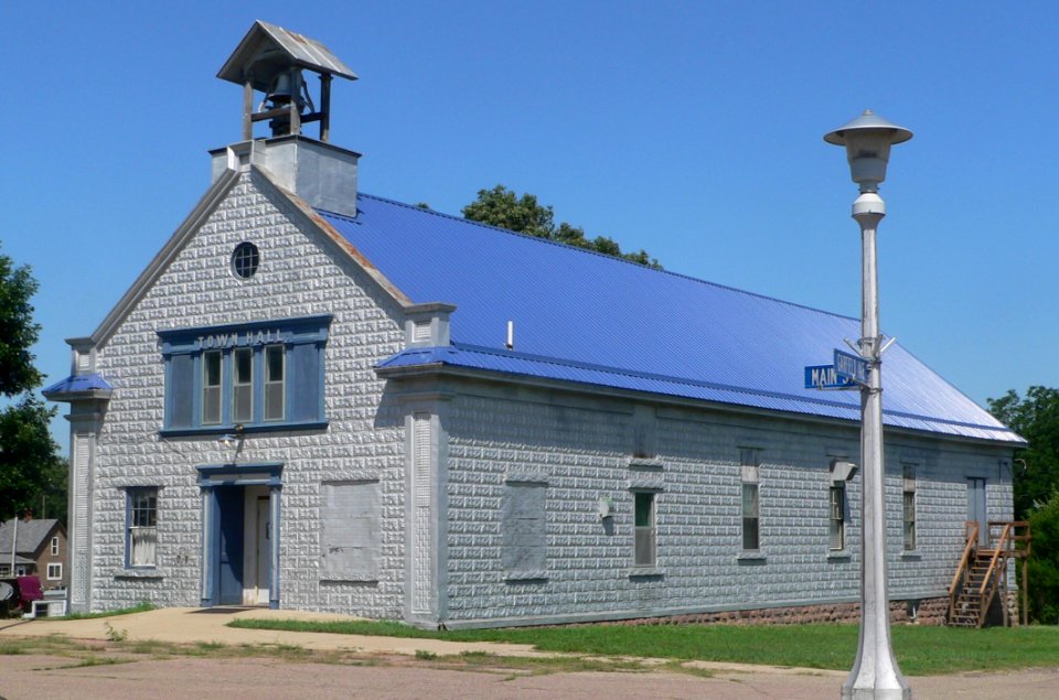 Volin, SD, town hall from SW 3 location
