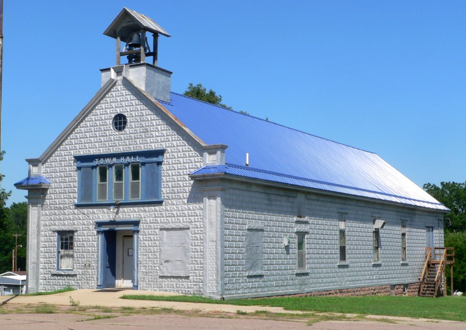 Volin, SD, town hall from SW 4