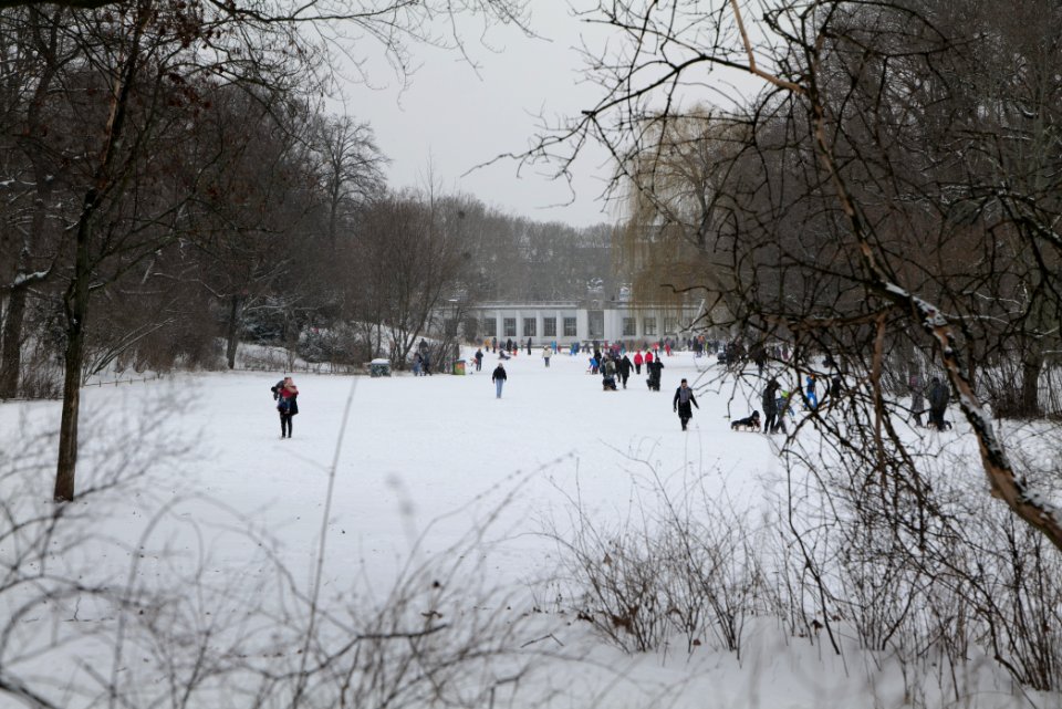 Volkspark Wilmersdorf with snow 2021-02-08 11