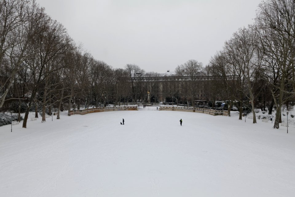 Volkspark Wilmersdorf with snow 2021-02-08 19