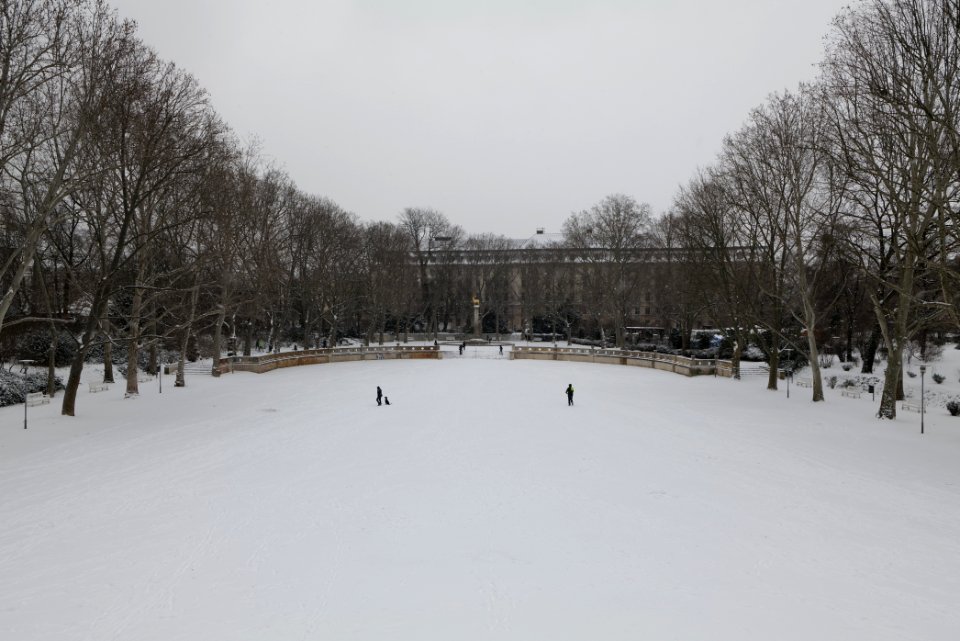 Volkspark Wilmersdorf with snow 2021-02-08 20