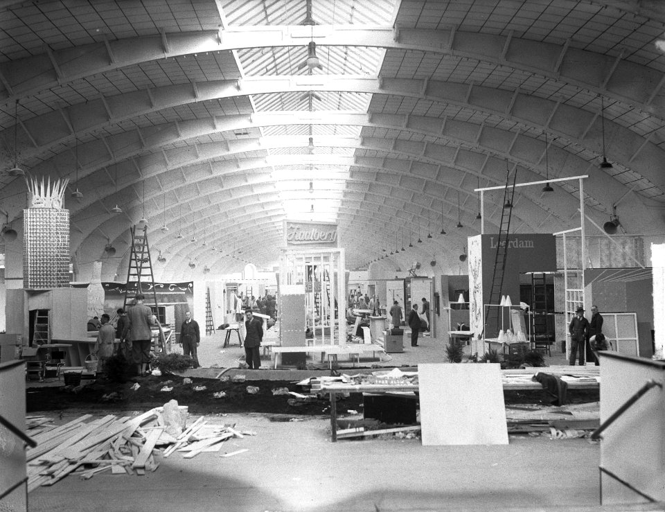 Voorbereiding Horeca-tentoonstelling in RAI, Bestanddeelnr 904-2159