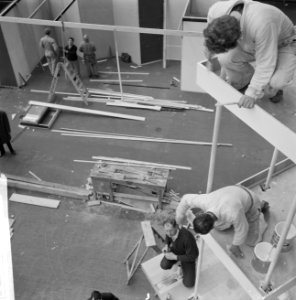Voorbereiding van Zeventiende Internationale Huishoudbeurs in de RAI, Bestanddeelnr 913-7203