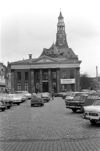 Volkscongres in Korenbeurs te Groningen, exterieur Korenbeurs, Bestanddeelnr 925-5290