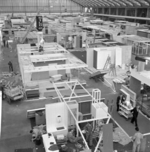 Voorbereiding van Zeventiende Internationale Huishoudbeurs in de RAI, Bestanddeelnr 913-7206