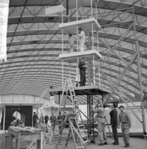 Voorbereiding van Zeventiende Internationale Huishoudbeurs in de RAI, Bestanddeelnr 913-7202