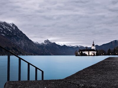 Lake traunsee alpine