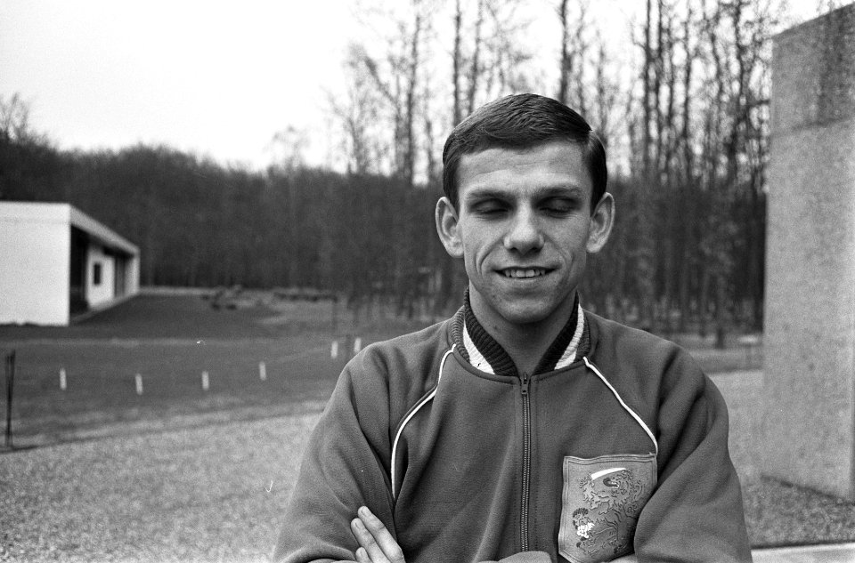Voorlopig Nederlands elftal tegen Belgie, Willy Dullens van Sittardia (kop), Bestanddeelnr 919-0278