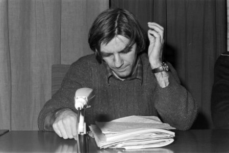 Voormalige Westduitse studentenleider Rudie Dutschke, geeft lezing op Katholieke, Bestanddeelnr 928-4129