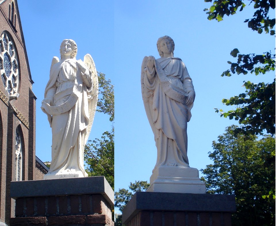 Voorhout kunstwerk twee engelen