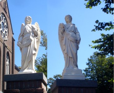 Voorhout kunstwerk twee engelen