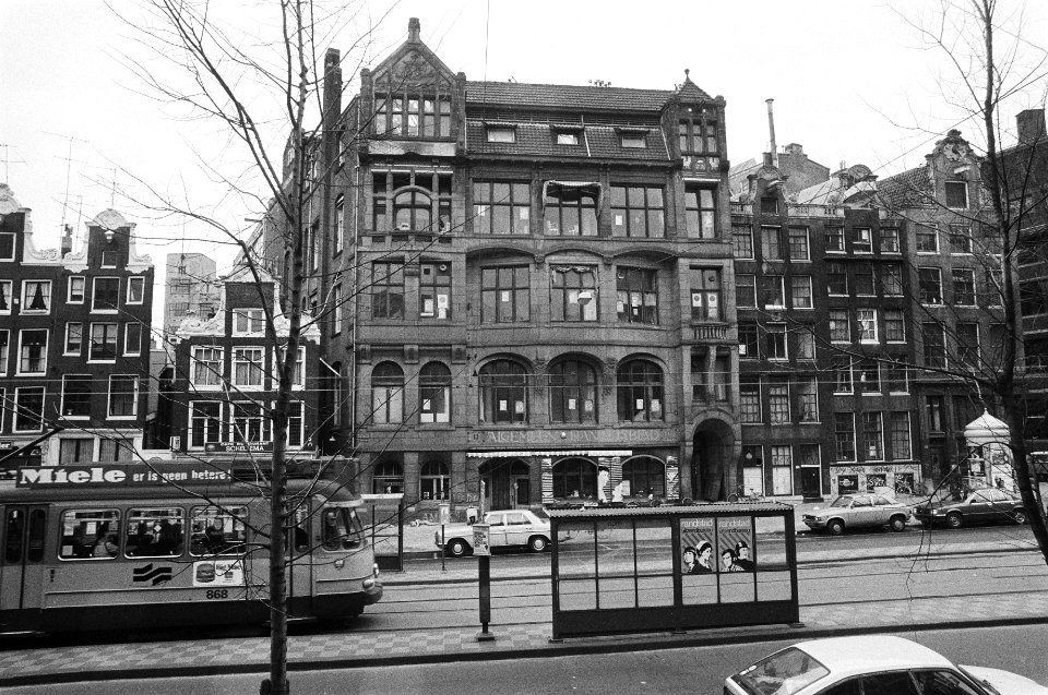 Voormalige Handelsbladgebouw aan de Nieuwezijds Voorburgwal exterieur, Bestanddeelnr 930-7654