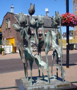 Voorhout kunstwerk de dwarsdrijver