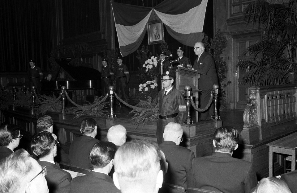 Voormalig verzet herdenkt prinses Wilhelmina, Bestanddeelnr 914-5838