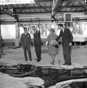 Vorstenpaar van Thailand bezoekt Waterloopkundig Lab te Delft, het Thailandse k, Bestanddeelnr 911-7006