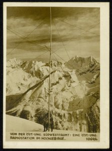 Von der Öst.Ung. Südwestfront eine Öst.Ung. Radiostation im Hochgebirge., Bestanddeelnr 158-1591