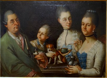 Von Zobel family from Giebelstadt, by the circle of Januarius Zick, c. 1770-1780 - Mainfränkisches Museum - Würzburg, Germany - DSC04619