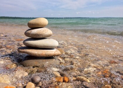 Zen stack stone photo
