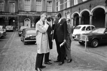 Vooraan Udink (l) en Biesheuvel, Bestanddeelnr 924-6287