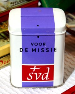 Voor de missie, SVD missionarissen donatie blikje pic2