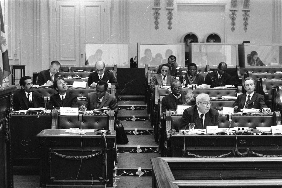 Voorvergadering van congres over associaties EEG met Afrikaanse landen in Tweede, Bestanddeelnr 925-2986