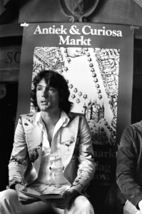 Voorzitter Stichting Nieuwmarkt Markt, Hans Kappetein, tijdens een persconferent, Bestanddeelnr 928-0725