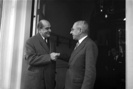 Voorzitter van de raadgevende vergadering van de Raad van Europa Per Federspiel , Bestanddeelnr 911-9802