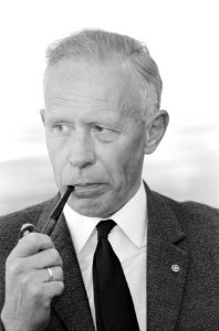 Voorzitter van de VPRO ir. K. Kooy ijdens de jubileum-vergadering in de RAI te A, Bestanddeelnr 919-5724