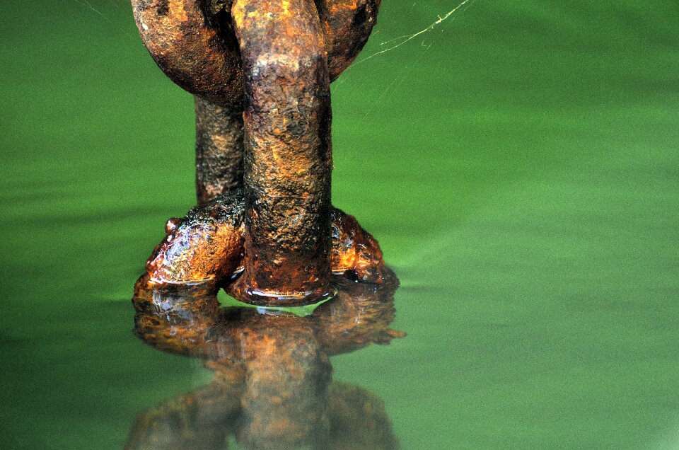 Lake reflection rust