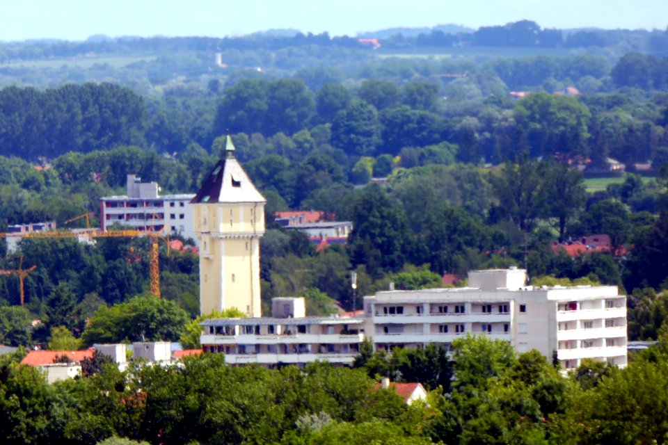Wasserturm Ismaning, vom Fröttmaninger Berg, 1