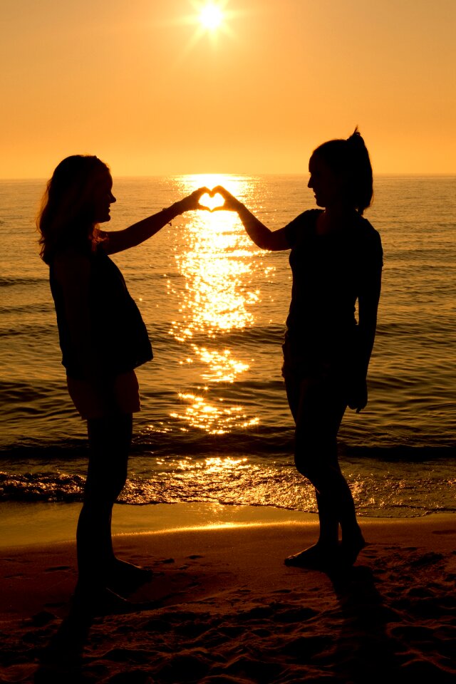 Summer silhouette sunrise
