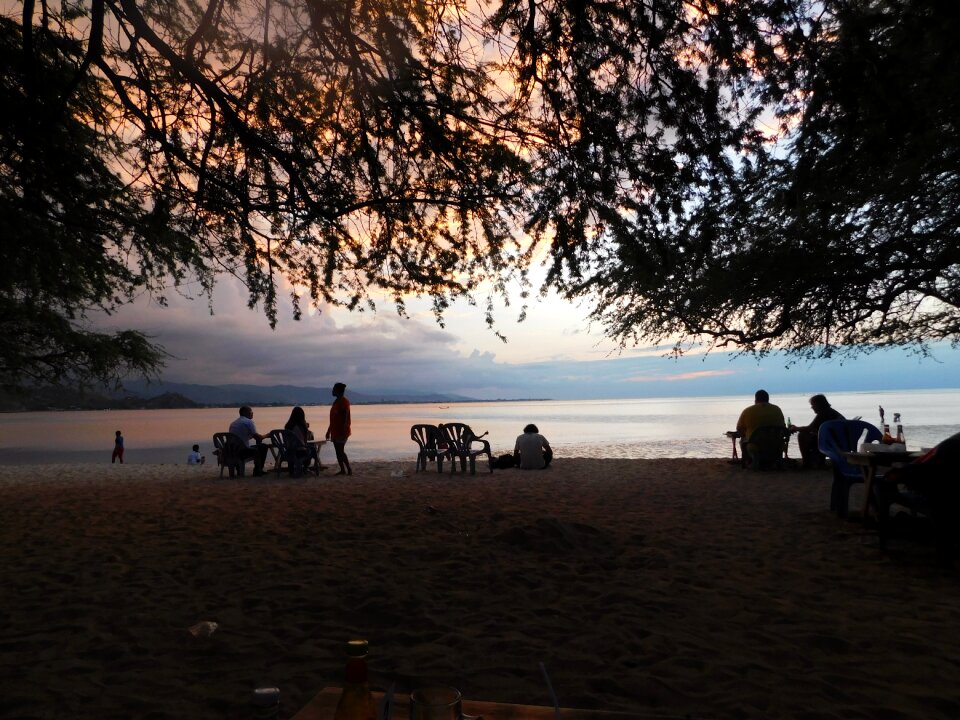 Beach sunset summer nature