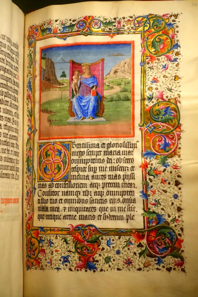 Warwick Hours, perhaps London c. 1430-1445, and Ferrara Italy c. 1482, - Morgan Library & Museum - New York City - DSC06575