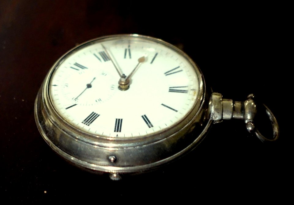 Watch by William Hopeton, London, 1815, silver, brass, steel - Concord Museum - Concord, MA - DSC05835