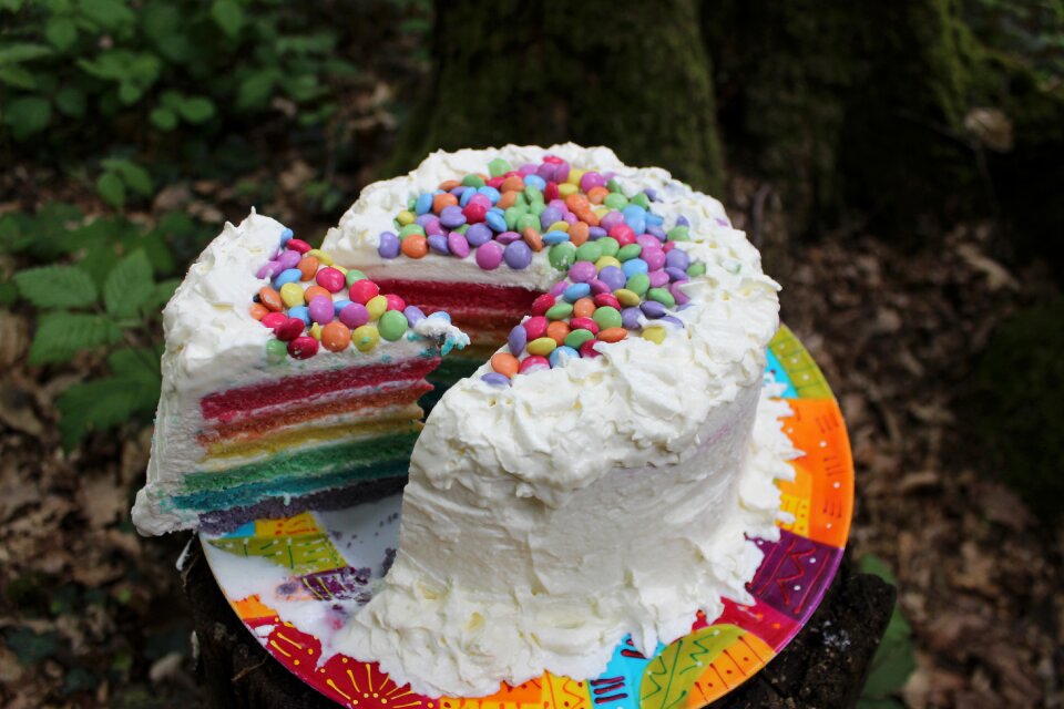 Rainbow cake recipe kitchen