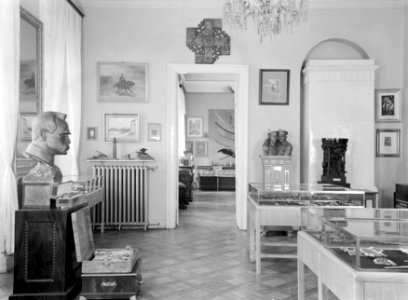 Warschau, Łazienki Park. Paleis Belvedere interieur Jozef Pilsudskimuseum met s, Bestanddeelnr 190-1279