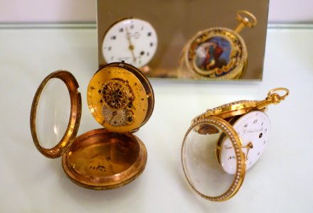 Watches by Theodore Melly and an unidentified maker - Museo Nacional de Artes Decorativas - Madrid, Spain - DSC08318