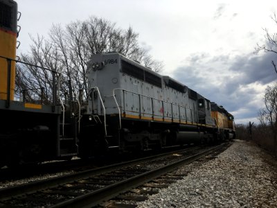 WE 6984 (SD40-2) seen on an oil train in Rook Yard