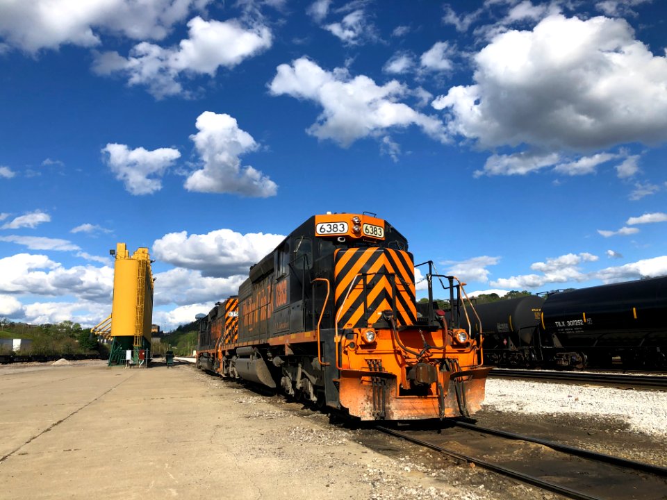 WE 6383, the J. J. Gonzalez unit, a Rebuilt EMD SD40-2, in Rook Yard