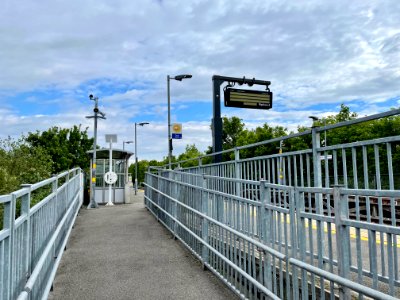 Way up to Platform 2 of South Greenford, 2021