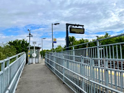 Way up to Platform 2 of South Greenford, 2021 photo