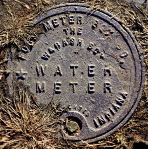 Water Meter, Ford Meter Box Co., The Wabash Box, Patented, Indiana - Arlington, MA - DSC03391