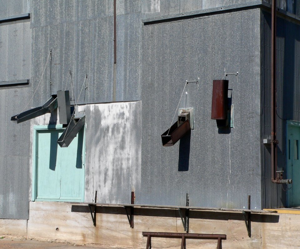Wauneta Roller Mills W side detail