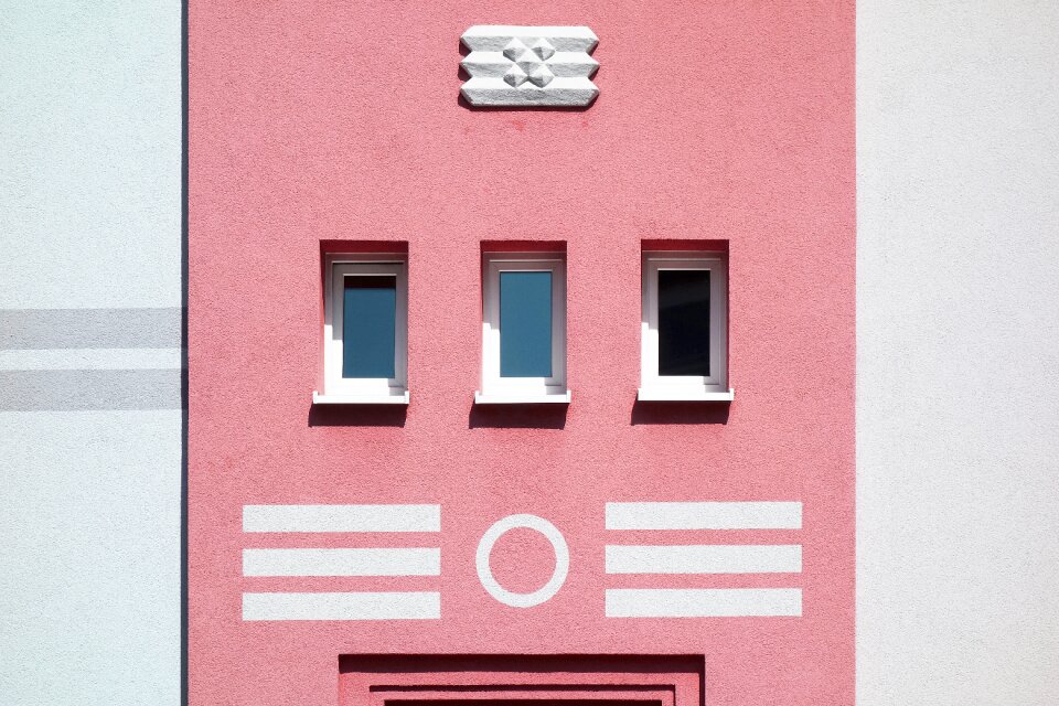 Infrastructure pink wall