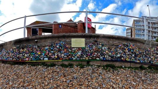 Wave of Hope mosaic, West Promenade, Bexhill