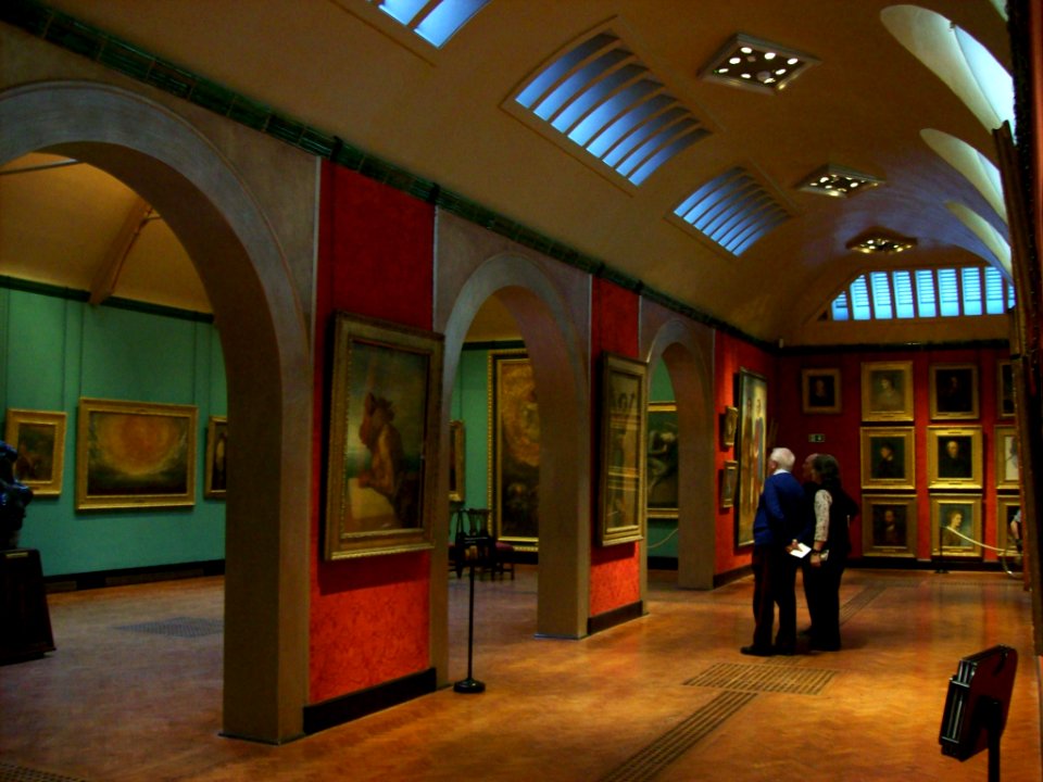 Watts Gallery, red room
